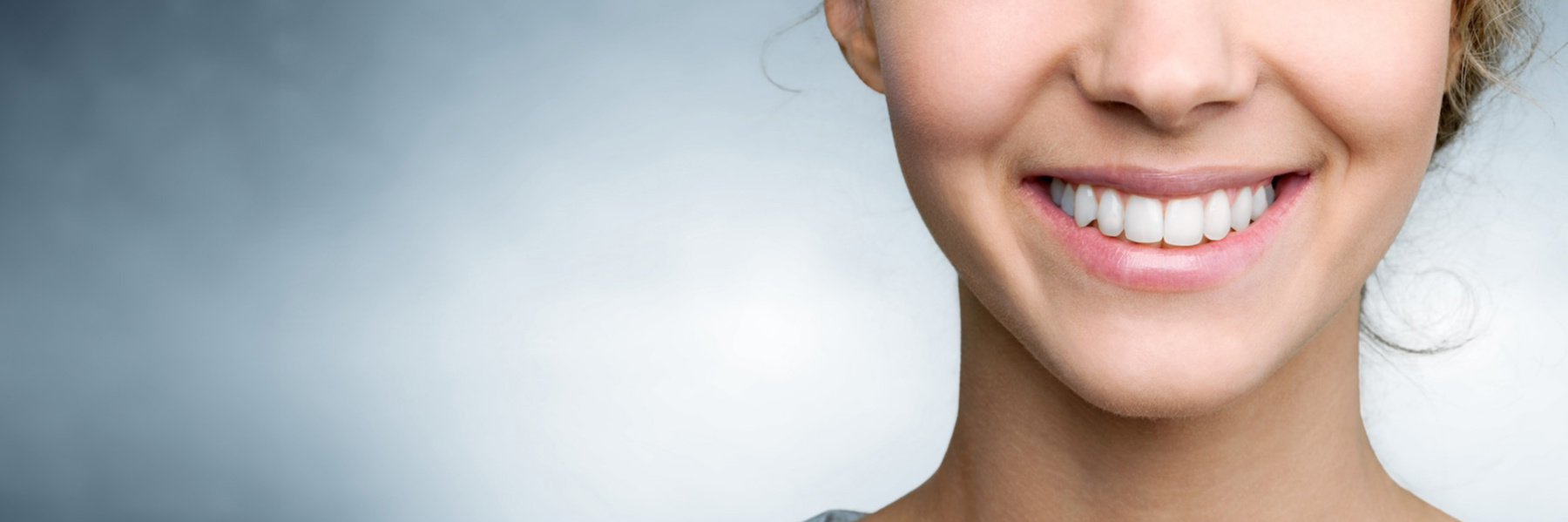 Woman with white teeth smiling, indianapolis in